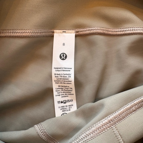 Lululemon Wunder Train HR Leggings 28” | Light Tan / Cream | Size 8 | NWT - Picture 4 of 4